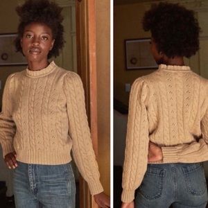 DOEN cashmere sweater appoline in hazelwood size XL NWT